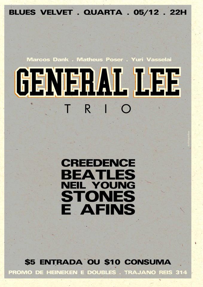 05/12 – General Lee Trio