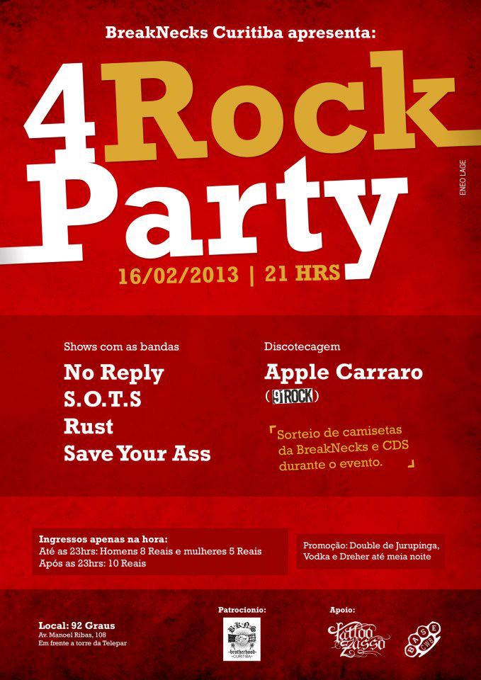 16/02 – 4 Rock Party