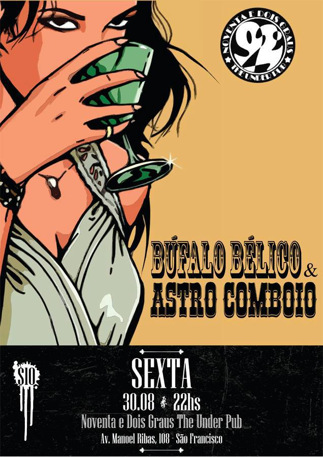 30/08 – Búfalo Bélico & Astro Comboio